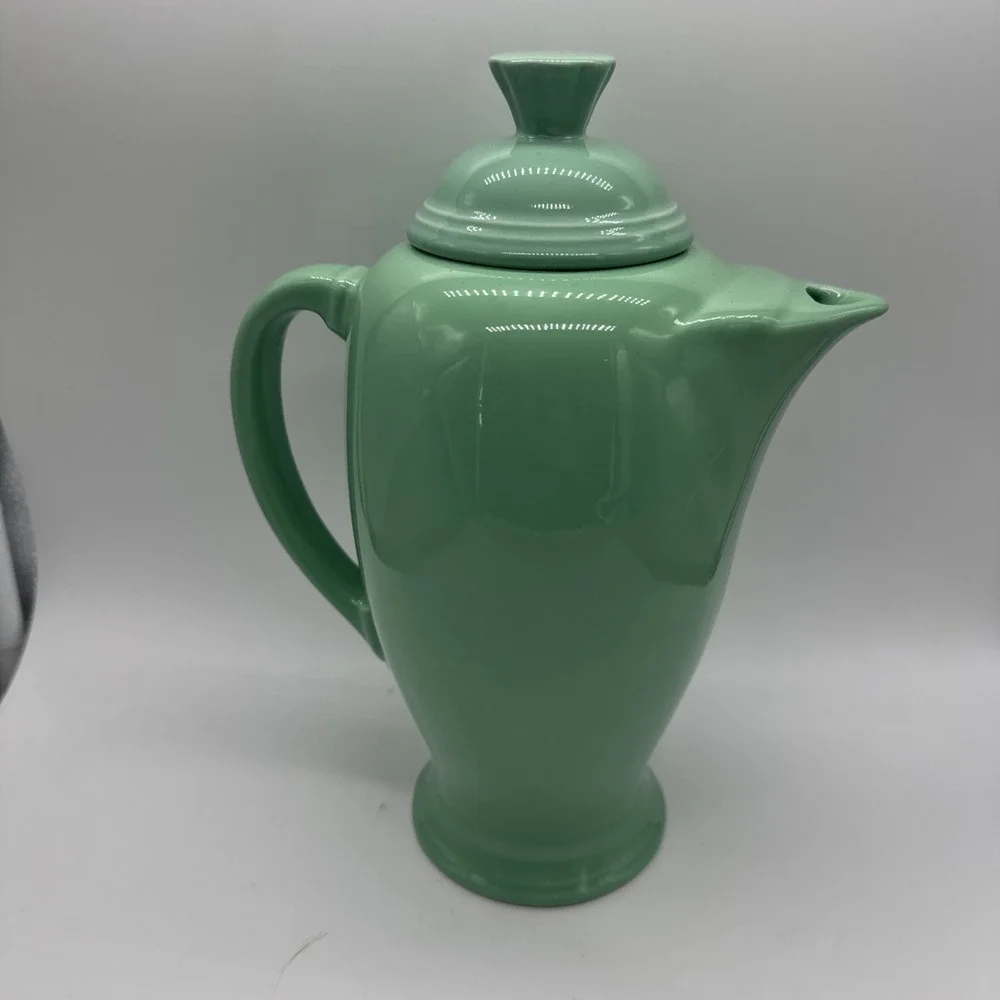 Fiesta Coffee Server Sea Mist With Lid Excellent Retired 36 Oz